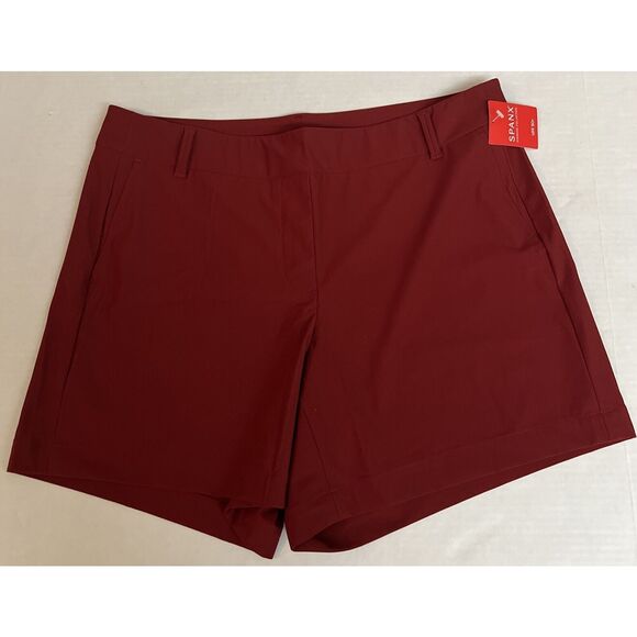 Spanx Womens Sz Medium Sunshine Shorts 6" Sunkissed Dark Cherry - Picture 1 of 6